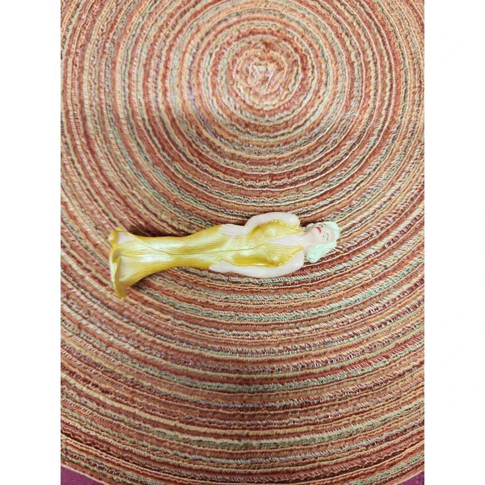 Vintage Marilyn Monroe Cake Topper/ Figurine 1990 Blonde Bombshell Golden Gown